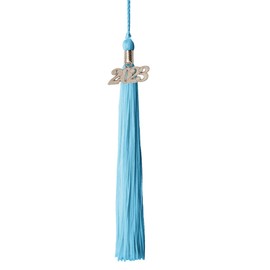 Class Act Graduation Graduation Tassel - Silver Charm - 1 Color, 2023, Light Blue
