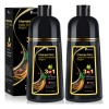 2 Pzs Shampoo Con Tinte Cubre Canas Extracto Plantas