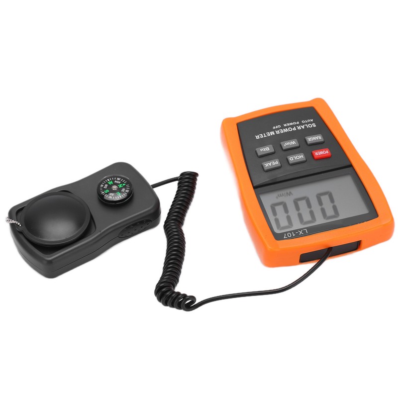 LX‑107 Portable Solar Radiometer Ultraviolet Power Meter with Peak Holding