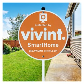 Security Signs - All Aluminum Security Yard Sign with Stake, 28" Heavy Duty Weatherproof Sign for Weather-Resistant Protection