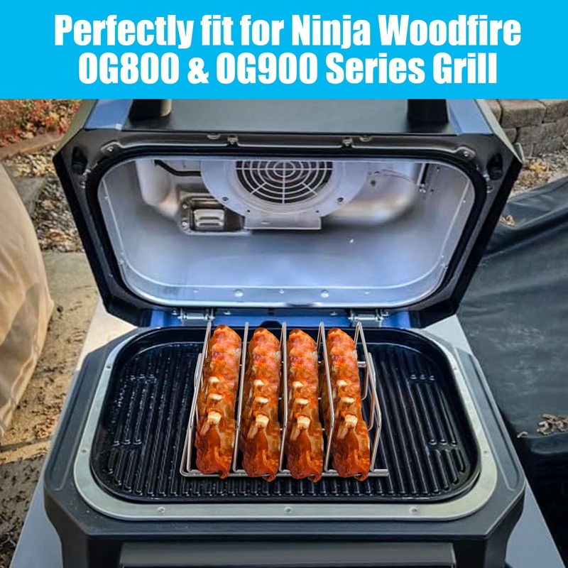 Rib Racks for Ninja OG800 and OG900 Series,Grill Stand for