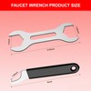 2-Piece Beer Faucet Wrench Set, Beer Tap Wrench Tool, Dual-Head