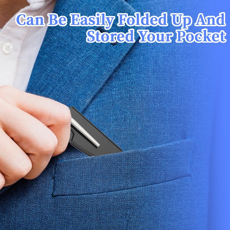 6 Pcs Folding Beard Comb Mustache Comb Pocket Combs for