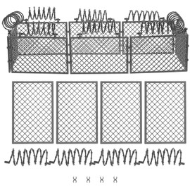 ibasenice Mini Militarys Fence Scene Fence Model Plastic Toy for Kids