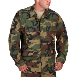Propper Men's F545455-Men's BDU Coat, Woodland, X-Large Regular
