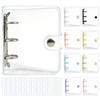 DELUXEFOX Sealing Notebook, Transparent, A8, Girls, Mini, 3 Holes, Binders,