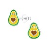 Avocado Earrings 925 Sterling Silver