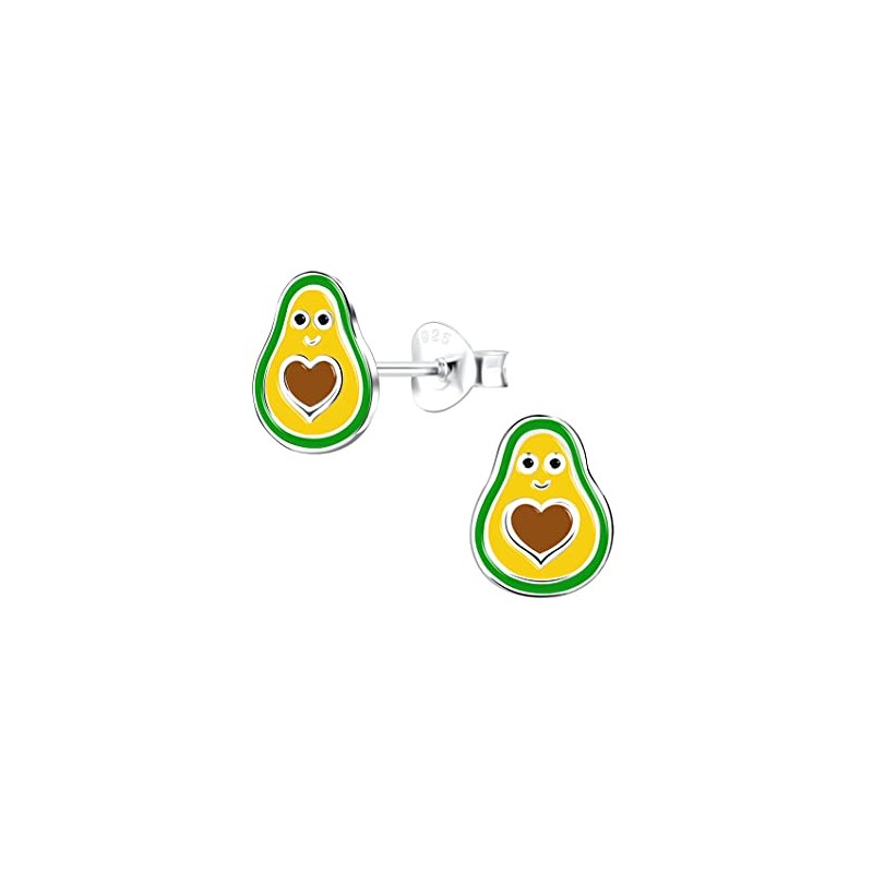 Avocado Earrings 925 Sterling Silver