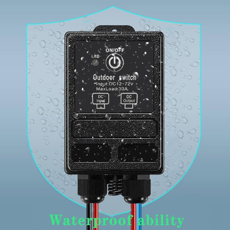 ZHOFONET 12 Volt Wireless Remote Control Switch with SAE Connector