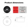 Black Round RV Sink 13 Inch Undermount Kitchen Single Bowl