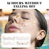 GWAWG Glitter Freckles Face Tattoos 4 PCS Gold Glitter Makeup