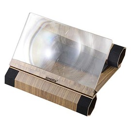 smolia(Phone) Smartphone Magnifier, 12 Inches, Magnification, Approximately 3 Times, Screen, Smartphone Stand, Video, Games, Smoriaphone, 3R Systems, Brown