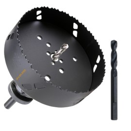 WOWSUPM 6-3/8 Inch Deep HSS Bi Metal Hole Saw Cutter with Arbor Cutting Depth 2.1” for Metal Thick Wood PVC Drywall Aluminum Big Slot New Sharp Teeth Heavy Duty Hole Saw Bit