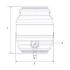 ARCO Cocina Dispensador Vitrolero Plastico 19 Litros Con Llave