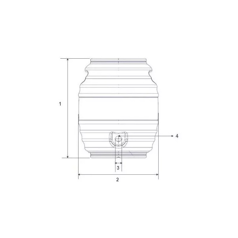 ARCO Cocina Dispensador Vitrolero Plastico 19 Litros Con Llave