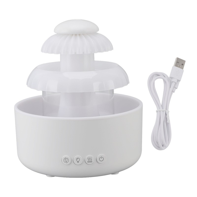 Rain Cloud Humidifier Diffuser 600ml Aroma Diffuser Night Light Quiet