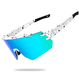 VEWOE Cycling Sunglasses Polarized Baseball Glasses for Men Women, UV400 Sports Sunglasses Softball Running Biking MTB