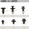 LYMOPYLB 200PCS 6 Different Car Rivet Clips Nylon Bumper Fastener