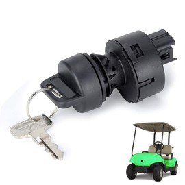 Golf Cart Ignition Switch with Key for Yamaha G22, G29 Drive, Drive 2 Electric & Gas Golf Cart, Replace OEM JW1-H2510-00,JU2-H2510-10,JU2-H2510-20(with 2 Standard Keys)