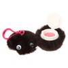 Claire's Girl's Black Googly Eyed Pom Keyring Clip Flavored Lip