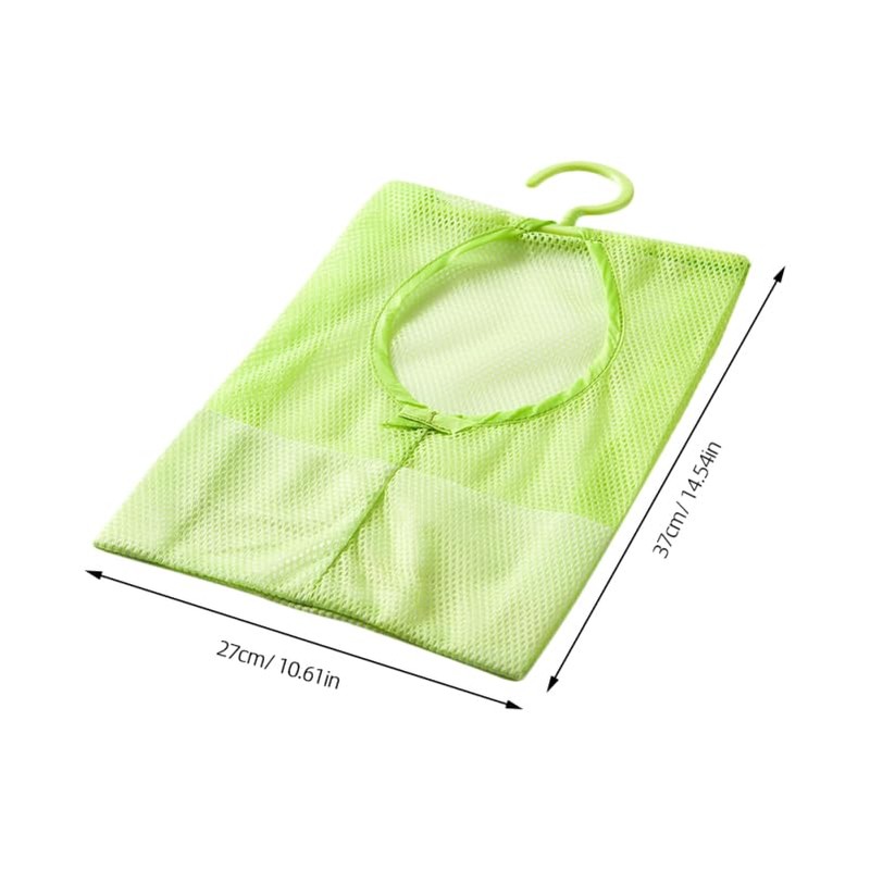 MAGICLULU 2pcs Mesh Clothespins Bag Clothes Drying Bag Bathroom Mesh