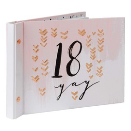 Luxe Birthday Guest Book With Photo Album by Hotchpotch - Pink 18th