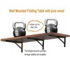 IAE Floating Wall Mounted Folding Table Desk with Pine Wood,55"