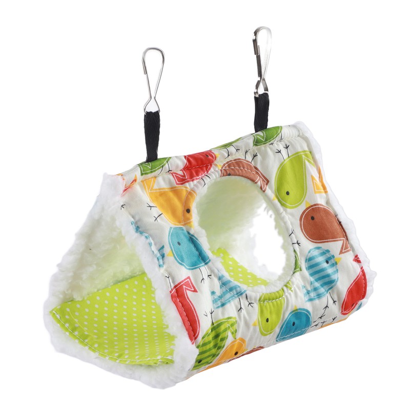 Pet Bird Winter Warm Hammock Thicken Hanging Parrot Triangle Nest