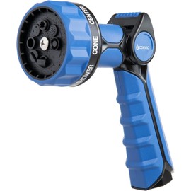 3-Pack Heavy Duty 8-Pattern Garden Hose Nozzle with Thumb Control, Adjustable High-Pressure Watering Spray Nozzle with Ergonomic Handle - Perfect for Lawn & Garden, Car Wash, Pet Cleaning, and More