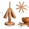 Figtacico Wooden Tree Trivets for Hot Dishes - Wood Tree