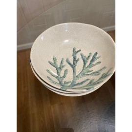Sigrid Olsen Sealife MELAMINE   Salad/Cereal Bowls 7”Set Of 4
