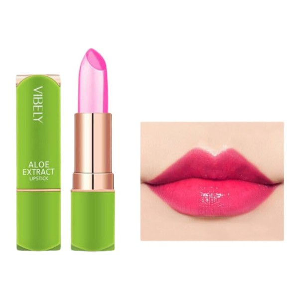 Aloe Vera Color Changing Lipstick, Long Lasting Moisturizing Jelly Lip