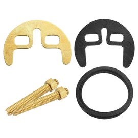 sourcing map 1 Set Faucet Fixing Bracket, Faucet Horseshoe Single Hole, Fastening Circlip Washer Copper Circlip Lengthen Faucet Washer, Stainless Steel Brass