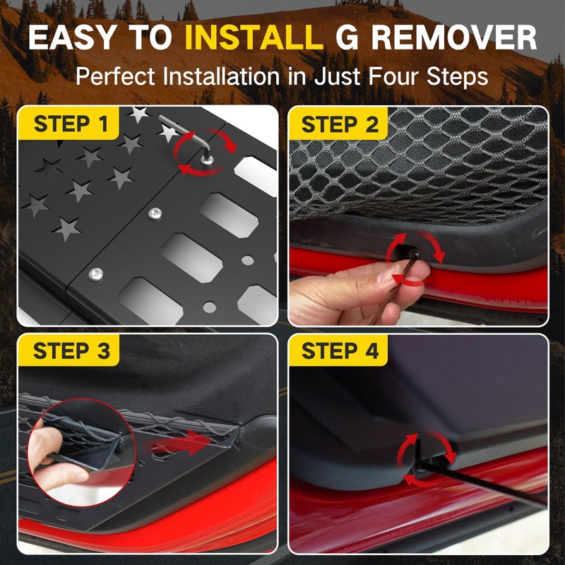 MusixiA Metal Front & Rear Door Pockets Box Pockets for