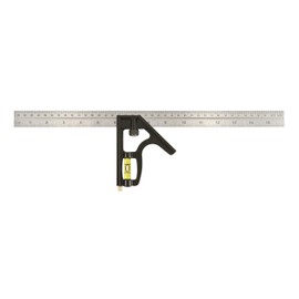 Johnson Level & Tool 420EM Professional Inch/Metric Combination Square, 16", Silver, 1 Square