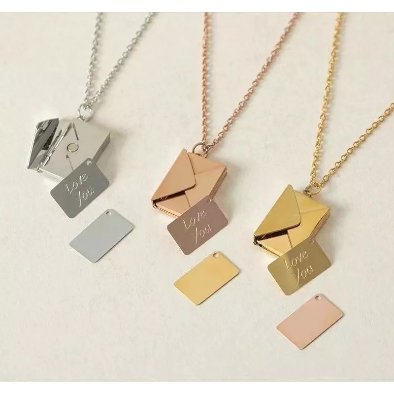 Atla Collar De Sobre Con Carta De Amor Secret Para