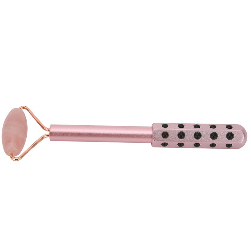 Facial Roller Relieve Wrinkles Germanium Stones Natural Jade Face Massage