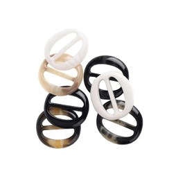 Zhuluck 6 Pcs 5cm Fashion Resin T Shirt Clips Simple Tee Shirt Rings Clasps Elegant Scarf Buckles Slides Waistband Neckerchief Clasps for Women Girls, Buckles, Fasteners Sewing Supplies