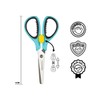 FONZELL Safety Scissors with Safety Lock - Blue 14cm