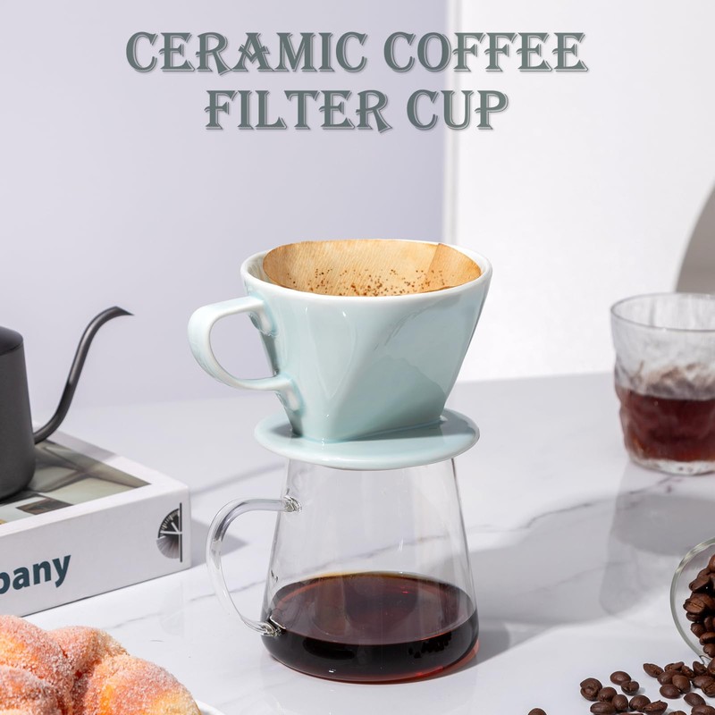 Noarixa Pour Over Coffee Dripper, Ceramic Pour Over Coffee Maker