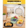 4-Pack Collapsible Air Fryer Silicone Liners for Ninja Foodi Dual