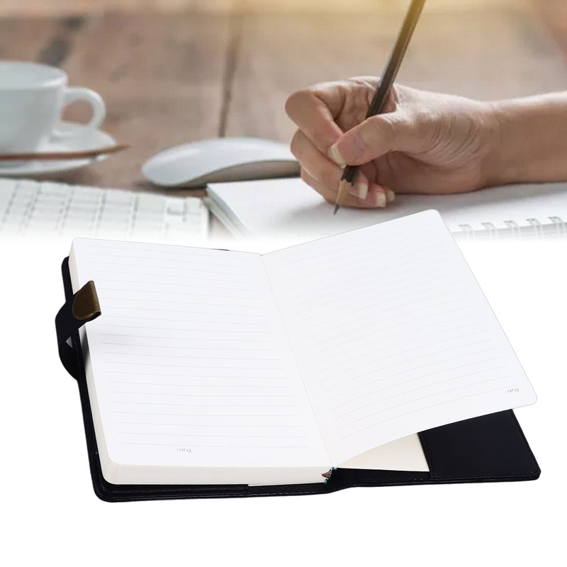 B6 Notebook Combination Lock Black Gold Retro 240 Pages Smoothing