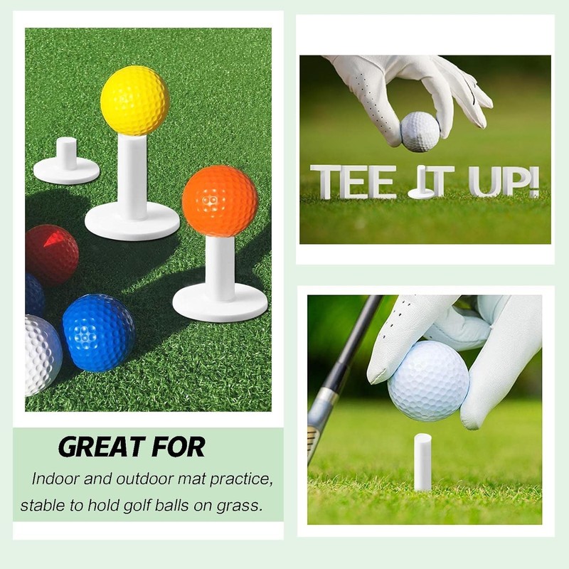 FINGER TEN Golf Rubber Tees for Driving Range Mats Value