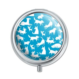 Dozens of Dogs Pattern Pill Case Trinket Gift Box