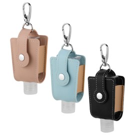 Beautyflier Travel Hand Sanitizer Keychain, 30ml Refillable Bottle with Clip-On Holder, Travel Size Empty Bottle Refillable Containers for Soap, Lotion, and Liquids, Portable Sanitizer Case