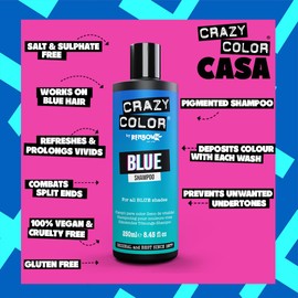 Crazy Color crc041 Shampoo Blue 250 ml