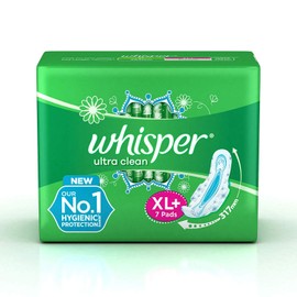 Whisper Ultra Clean XL+ 7 Pads Sanitary Napkins for Women (317mm)