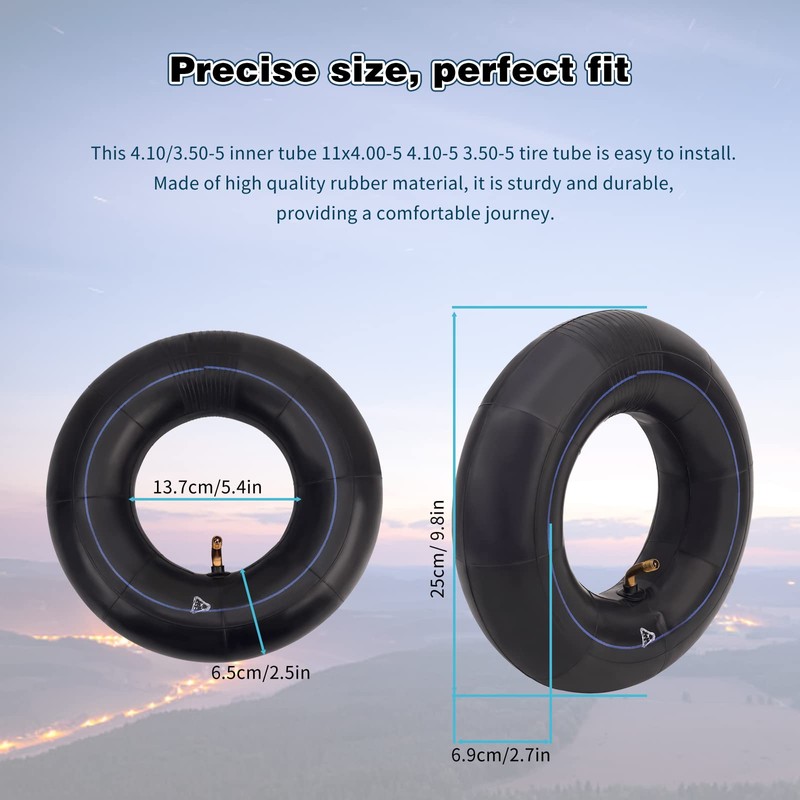 AWSZH(2 pack) 4.10/3.50-5 Inner Tube with TR87 Bent Valve Stem