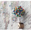 PINEPAN Push Pins White 1/8 Inch Round Head Nail Tacks