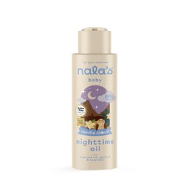Nala's Baby Nighttime Oil Vanilla Cloud | Award-winning |99% Natural | Paediatrician-approved | Shea Butter, Cocoa Butter and Camomile | Vegan | 400ml | Nalas Baby